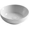 раковина ceramicanova element cn6020 накладная, ø37 см, белая