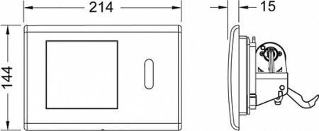 кнопка для инсталяции tece planus 220/12 v 9240353 цвет хром