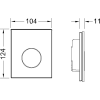 кнопка для инсталляции tece loop urinal glass 9242661 цвет белый нержавеющая сталь