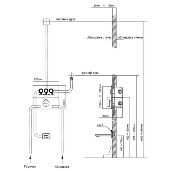 смеситель для ванны vincea vscv-431gm