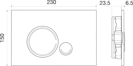 кнопка для инсталляции belbagno sfera bb014-sr-bianco цвет белый
