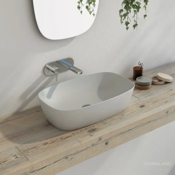 раковина catalano tonalità 0622600023 / 160apgrlxcs накладная, без отв., 60x40 см, cemento satinato