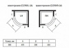 душевой уголок jacob delafon contra 90x90 r e22r90r-ga профиль хром стекло прозрачное