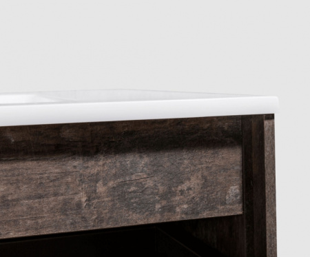 комплект мебели для ванной black&white universe u905.1000 подвесной пепельный