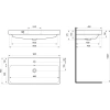 раковина 90x45 см акватон адриана 1wh501629