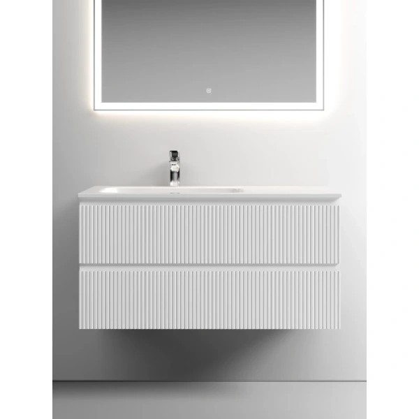 тумба под раковину sancos snob t 100 l snt100lw подвесная bianco