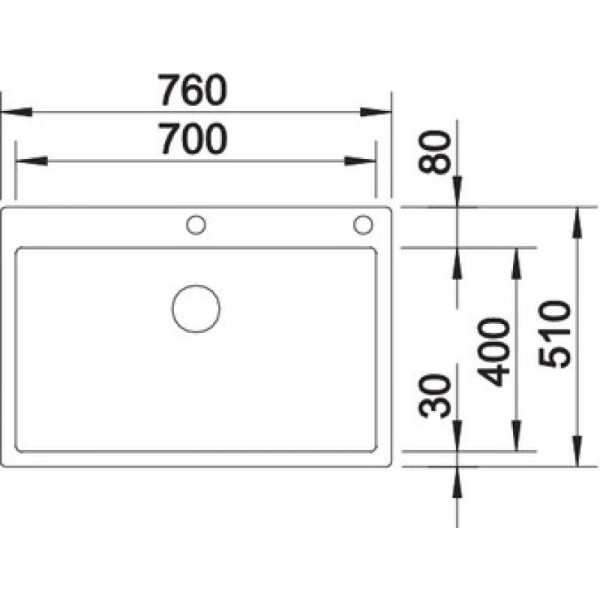 кухонная мойка blanco claron 700-if/a infino нержавеющая сталь 523394