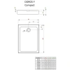 душевой поддон 140×80 см radaway doros f compact sdrfp1480-05