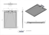 душевой поддон из искусственного камня esbano luxe esp-lx129b 120x90 esplx 129b черный матовый