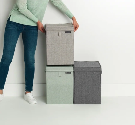 корзина для белья brabantia 120442 темно-серая