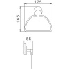 кольцо для полотенец haiba hb1604-2 цвет хром