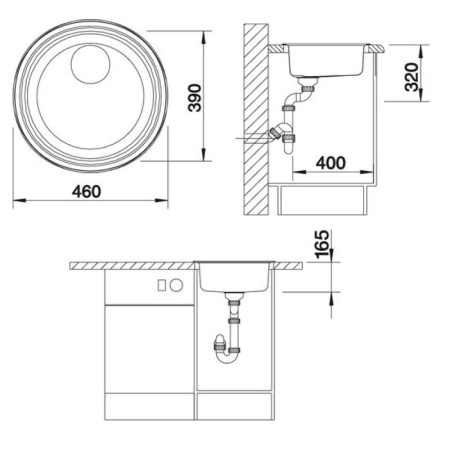 кухонная мойка blanco rondosol 513306 сталь