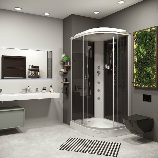 душевая кабина niagara classic 120х80 l ng-3512-14lg с гидромассажем
