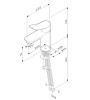 смеситель am.pm x-joy f85a02122 для раковины, цвет черный матовый