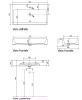 раковина galassia plus design 6101 80х48 см, подвесная, белая