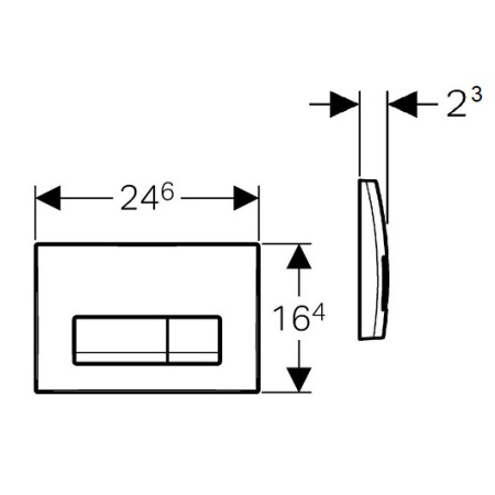 кнопка для инсталляции geberit delta 50 115.119.dw.1 черный