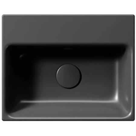 раковина gsi nubes 9684126 подвесная, 40x32 см, ardesia opaco (черный матовый)