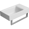 раковина gsi nubes 9636009 подвесная, 40x23 см, bianco opaco (белый матовый)