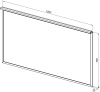 Зеркало Allen Brau Priority 1.31018.BB 120x20x75 см, цвет брашировый черный
