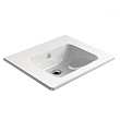 Раковина GSI Pura 8831111 Полувстраиваемая, 60x50 см, Bianco lucido (Белый глянец)