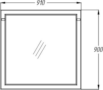 зеркало opadiris омега 90 голубое зеркало opadiris омега 90 голубое