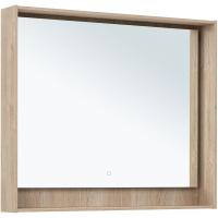 Зеркало Aquanet Милан 100 336406 с подсветкой Дуб светлый с сенсорным выключателем Зеркало Aquanet Милан 100 336406 с подсветкой Дуб светлый с сенсорным выключателем