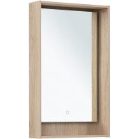 Зеркало Aquanet Милан 50 336402 с подсветкой Дуб светлый с сенсорным выключателем Зеркало Aquanet Милан 50 336402 с подсветкой Дуб светлый с сенсорным выключателем