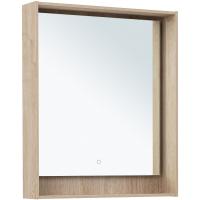 Зеркало Aquanet Милан 70 336404 с подсветкой Дуб светлый с сенсорным выключателем Зеркало Aquanet Милан 70 336404 с подсветкой Дуб светлый с сенсорным выключателем