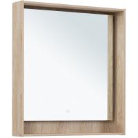 Зеркало Aquanet Милан 80 336405 с подсветкой Дуб светлый с сенсорным выключателем Зеркало Aquanet Милан 80 336405 с подсветкой Дуб светлый с сенсорным выключателем