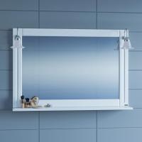 Зеркало 122х81,6 см белый глянец Санта Монарх 700206 Зеркало 122х81,6 см белый глянец Санта Монарх 700206