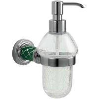 Дозатор для мыла Boheme Murano 10912-GR-CR хром Бирюзовый Дозатор для мыла Boheme Murano 10912-GR-CR хром Бирюзовый