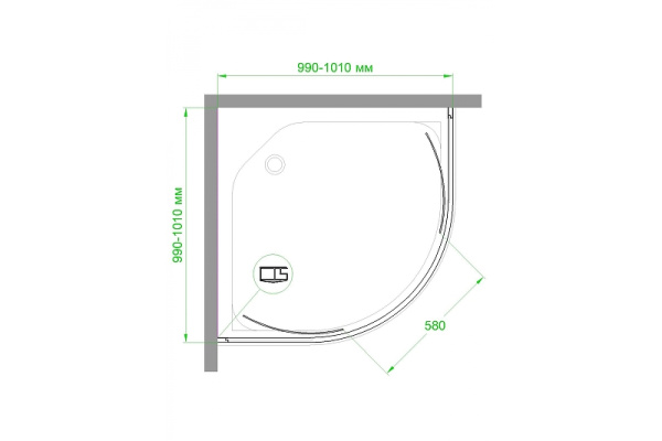 душевой уголок royal bath hkd 100×100 rb100hkd-c-bl профиль черный, стекло матовое душевой уголок royal bath hkd 100×100 rb100hkd-c-bl профиль черный, стекло матовое