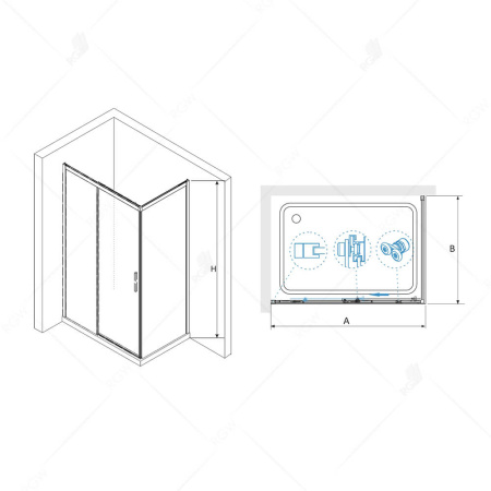 душевой уголок rgw le-41b (le-12b + z-050-2b) душевой уголок rgw le-41b (le-12b + z-050-2b)