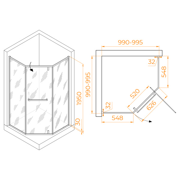 душевой уголок rgw hotel ho-084gb 100×100 350608400-026 профиль золото брашированное, стекло матовое-сатинат душевой уголок rgw hotel ho-084gb 100×100 350608400-026 профиль золото брашированное, стекло матовое-сатинат