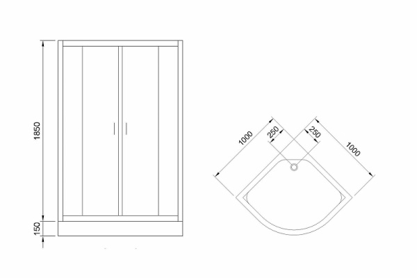 душевой уголок royal bath нк 100×100 rb100hk-c-bl профиль черный, стекло матовое душевой уголок royal bath нк 100×100 rb100hk-c-bl профиль черный, стекло матовое