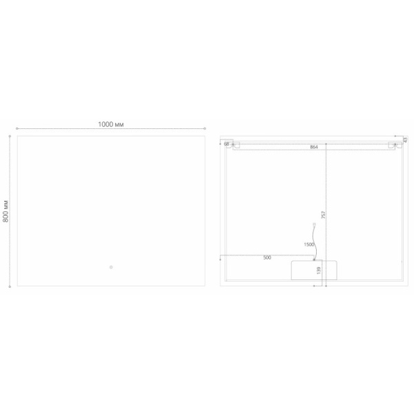 зеркало 100х80 см grossman pragma 1810080 зеркало 100х80 см grossman pragma 1810080