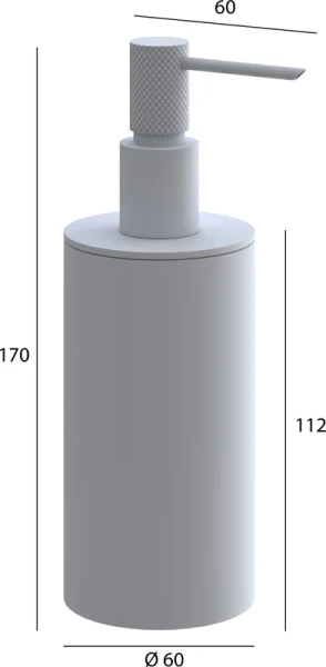 Дозатор для мыла Boheme Uno 10980-NB Никель брашированный Дозатор для мыла Boheme Uno 10980-NB Никель брашированный