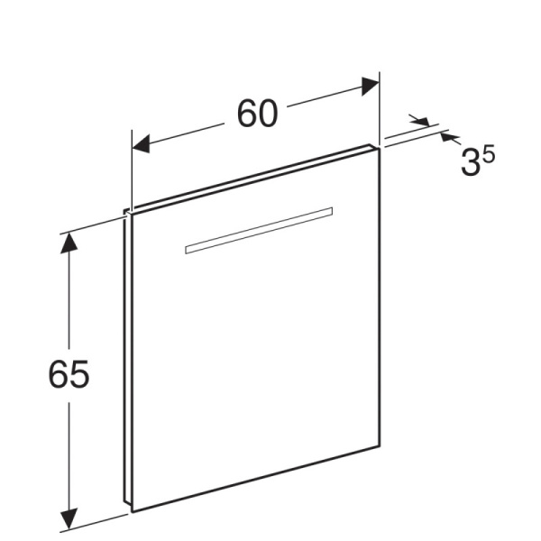 зеркало 60х65 см geberit renova compact 862360000 зеркало 60х65 см geberit renova compact 862360000
