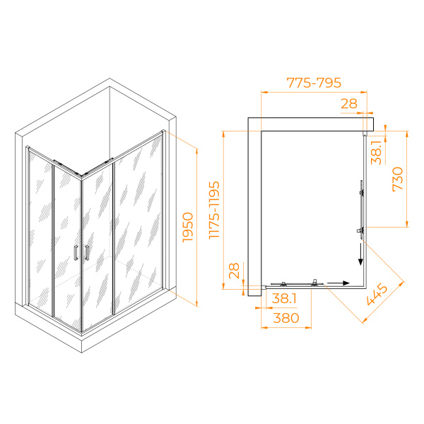 душевой уголок rgw passage pa-246 120×80 030824682-11 профиль хром, стекло прозрачное душевой уголок rgw passage pa-246 120×80 030824682-11 профиль хром, стекло прозрачное