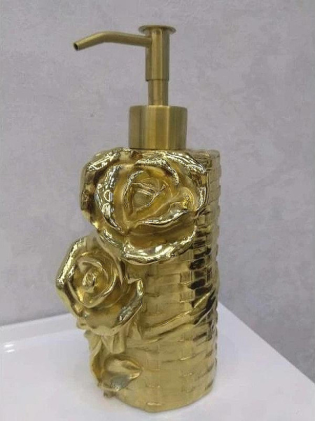 Дозатор для мыла Art&Max ROSE AM-B-0091A-Do настольный, золото Дозатор для мыла Art&Max ROSE AM-B-0091A-Do настольный, золото