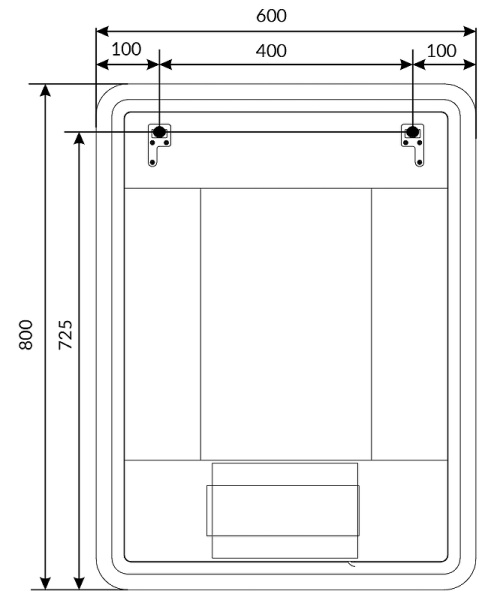 зеркало 1marka amour 60 ц0000007710 с подсветкой с сенсорным выключателем зеркало 1marka amour 60 ц0000007710 с подсветкой с сенсорным выключателем