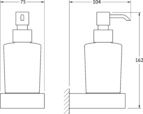 Дозатор для мыла Artwelle Regen 8333 хром Дозатор для мыла Artwelle Regen 8333 хром