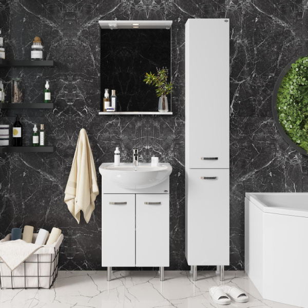 зеркало 55х70 см белый глянец onika коралл 205501 зеркало 55х70 см белый глянец onika коралл 205501