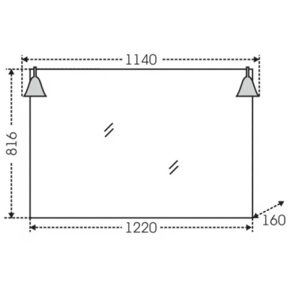 зеркало 122х81,6 см белый глянец санта монарх 700206 зеркало 122х81,6 см белый глянец санта монарх 700206