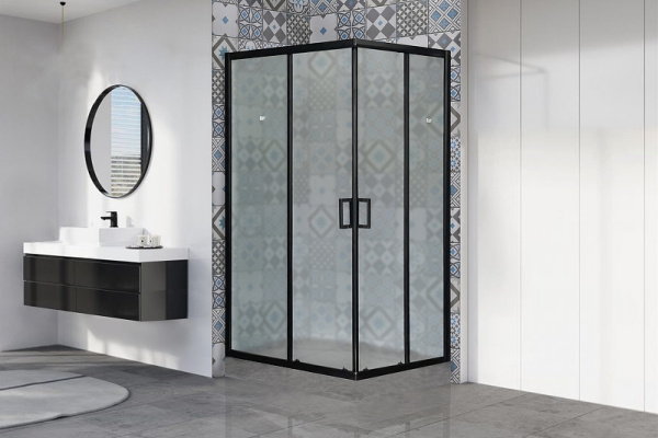 душевой уголок royal bath hpd 120×100 rb1120hpd-c-bl профиль черный, стекло матовое душевой уголок royal bath hpd 120×100 rb1120hpd-c-bl профиль черный, стекло матовое