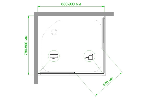 душевой уголок royal bath hpd 90х80 rb8090hpd-c-bl профиль черный, стекло матовое душевой уголок royal bath hpd 90х80 rb8090hpd-c-bl профиль черный, стекло матовое