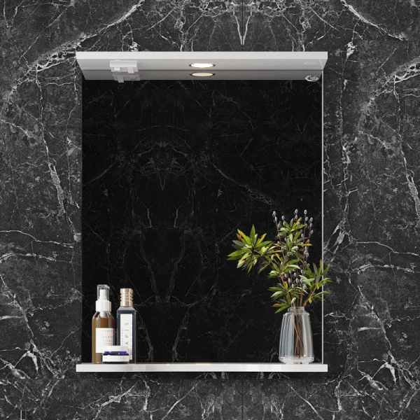 зеркало 50х70 см белый глянец onika коралл 205023 зеркало 50х70 см белый глянец onika коралл 205023