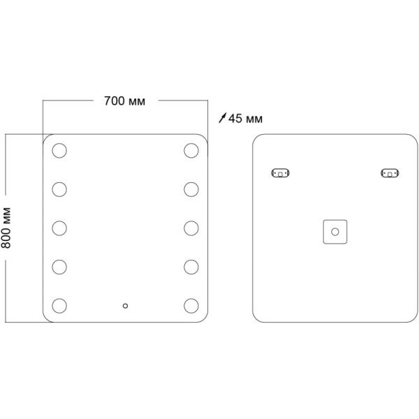 зеркало grossman neon 70 147080 с подсветкой с сенсорным выключателем зеркало grossman neon 70 147080 с подсветкой с сенсорным выключателем