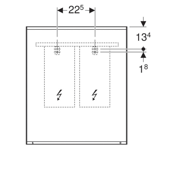 зеркало 60х70 см geberit option plus 501.071.00.1 зеркало 60х70 см geberit option plus 501.071.00.1