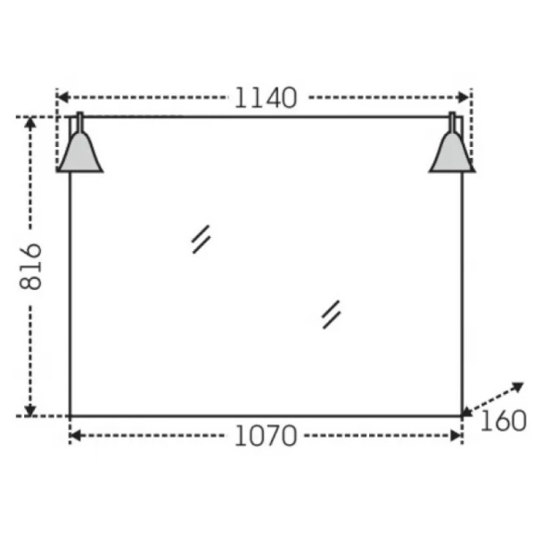 зеркало 107х81,6 см белый глянец санта монарх 700205 зеркало 107х81,6 см белый глянец санта монарх 700205